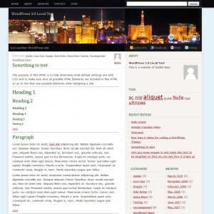 screenshot of FunCity WordPress-theme