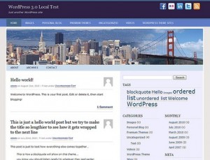 screenshot of GoldenGate WordPress-theme