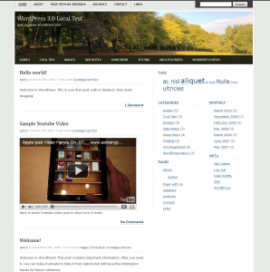 screenshot of CountrySide WordPress-theme